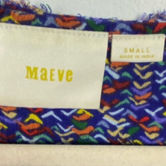 Anthropologie Maeve Lila Pintucked Sleeveless Top Size Small Bohemian Print Boho - Picture 4 of 10